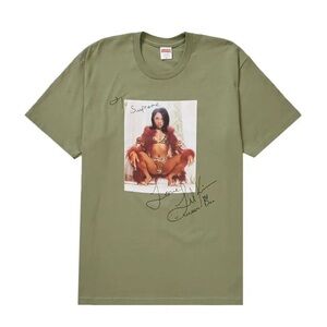 Supreme Lil Kim Tee Green Light Olive Medium T-Shirt